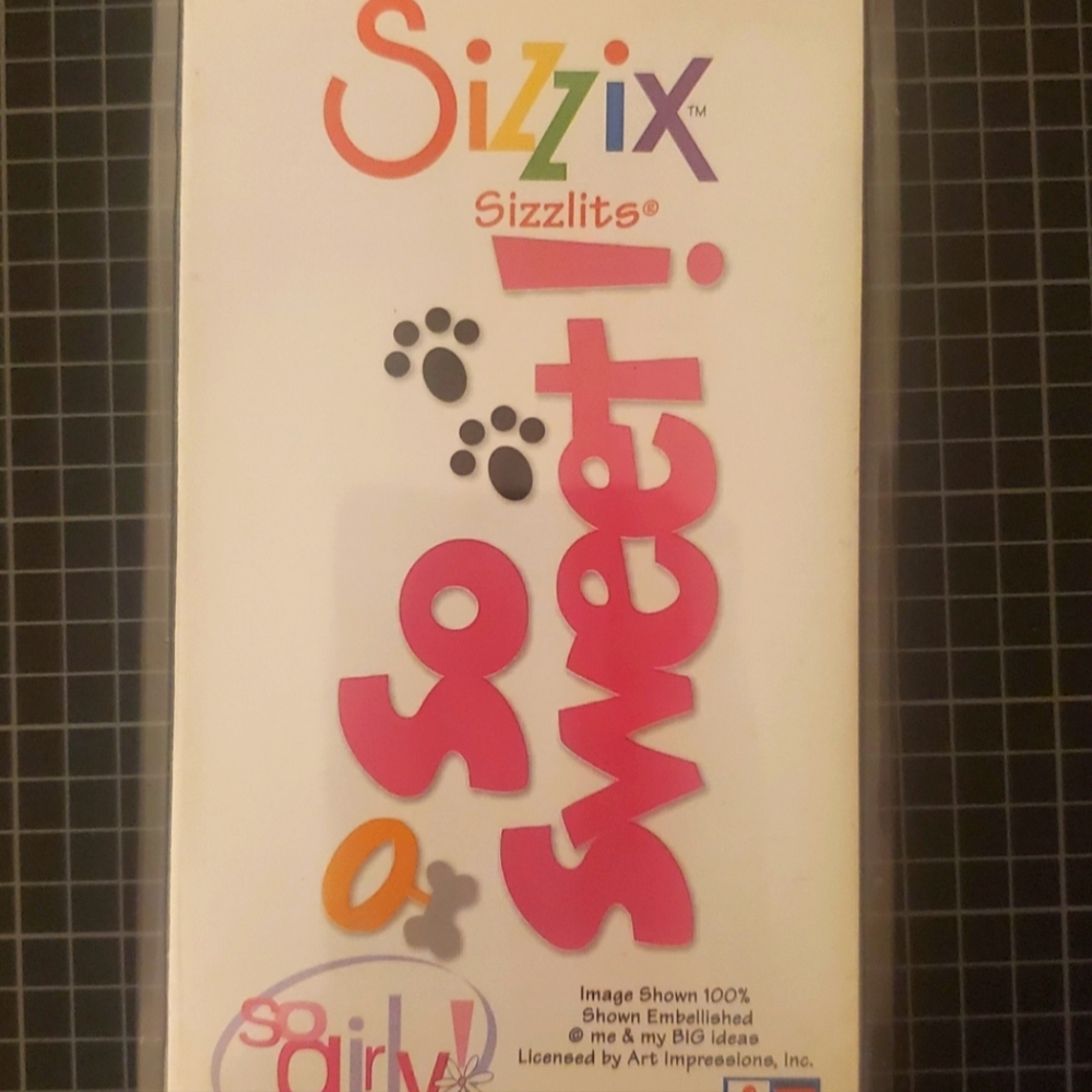 Sizzix Sizzlite BNIP Phrase-So Sweet Die